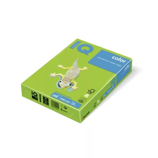 Másolópapír, színes, A4, 160g. IQ 250ív/csomag, tavaszi zöld – Tonerklinika Debrecen