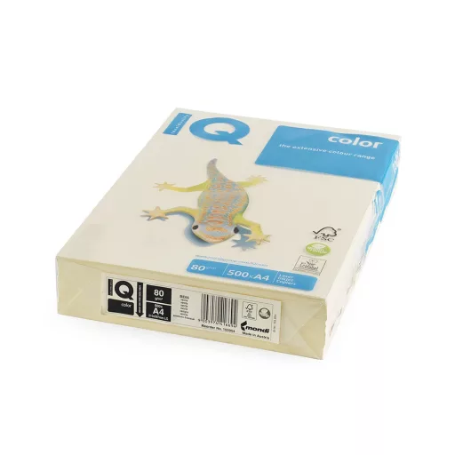 Másolópapír, színes, A4, 80g. IQ BE66 500ív/csomag, pasztell vanilia – Tonerklinika Debrecen