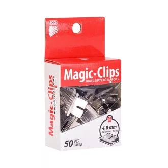Iratcsíptető fűzőkapocs 4,8mm, 50 db/doboz, Ico Magic clipper – Tonerklinika Debrecen