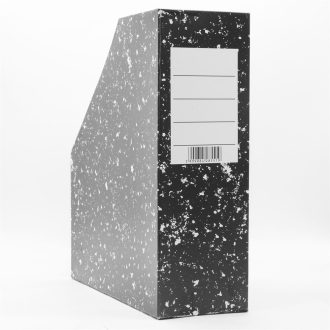 Iratpapucs 9cm, karton, Bluering® márvány-mákos fekete – Tonerklinika Debrecen