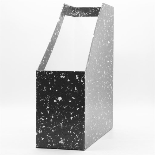 Iratpapucs 9cm, karton, Bluering® márvány-mákos fekete – Tonerklinika Debrecen