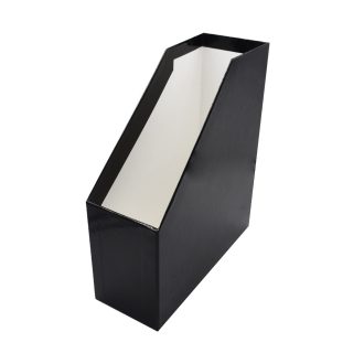 Iratpapucs 9cm, karton, lakkozott Bluering® fekete – Tonerklinika Debrecen