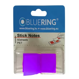 Jelölőcímke 25x45mm, 50lap, műanyag Bluering®, lila – Tonerklinika Debrecen