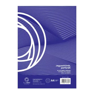 Jegyzettömb perforált, A4, 50lap, Bluering® vonalas – Tonerklinika Debrecen
