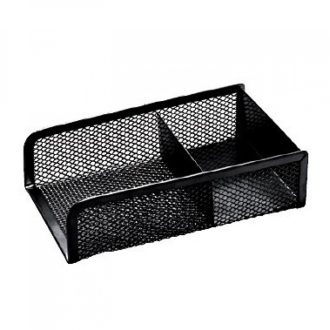 Fémhálós kockatömb és gemkapocs tartó Bluering® fekete – Tonerklinika Debrecen