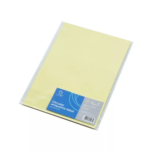 Etikett címke, 50mm, körcímke 60 db/csomag Bluering® fehér – Tonerklinika Debrecen