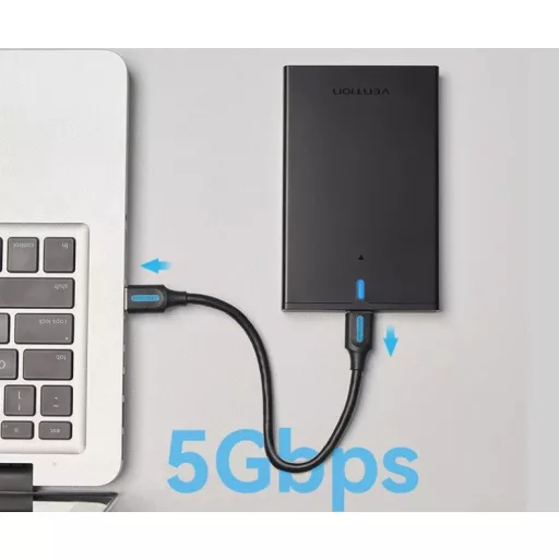Vention 2.5" SATA HDD (USB 3.0 Micro-B,fekete), ház