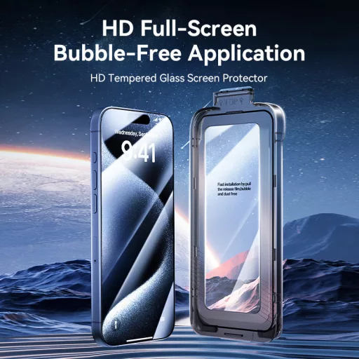 Vention iPhone 13 Pro Max, (HD edzett üveg, pormentesítővel), telefon kijelző védő üveg
