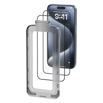   Vention iPhone 15, (HD edzett üveg, pormentesítővel), telefon kijelző védő üveg