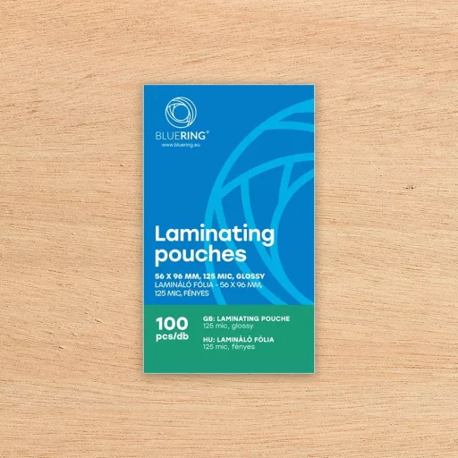 Lamináló fólia 56x96mm, 125 micron 100 db/doboz, Bluering® – Tonerklinika Debrecen
