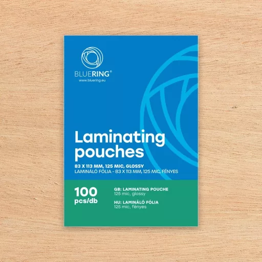 Lamináló fólia 83x113mm, 125 micron 100 db/doboz, Bluering® – Tonerklinika Debrecen