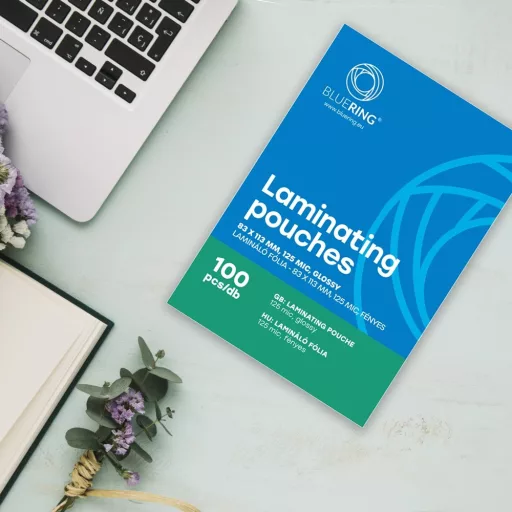 Lamináló fólia 83x113mm, 125 micron 100 db/doboz, Bluering® – Tonerklinika Debrecen