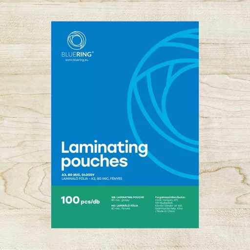 Lamináló fólia A3, 80 micron 100 db/doboz, Bluering® – Tonerklinika Debrecen