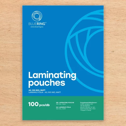 Lamináló fólia A3, 100 micron matt 100 db/doboz, Bluering® – Tonerklinika Debrecen