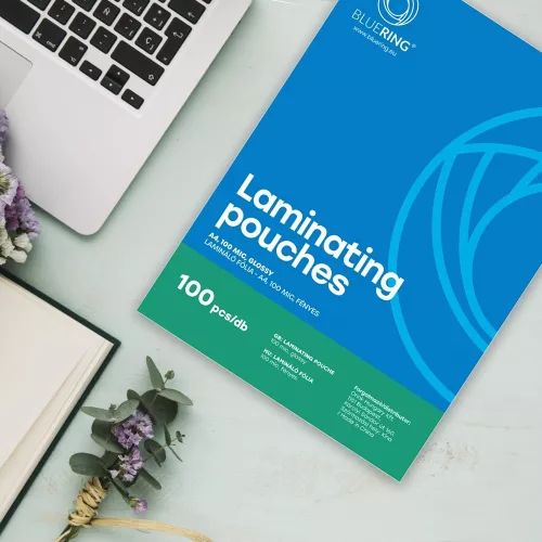 Lamináló fólia A4, 100 micron 100 db/doboz, Bluering® – Tonerklinika Debrecen