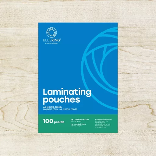 Lamináló fólia A4, 125 micron 100 db/doboz, Bluering® – Tonerklinika Debrecen