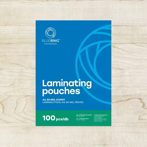 Lamináló fólia A4, 80 micron 100 db/doboz, Bluering® – Tonerklinika Debrecen