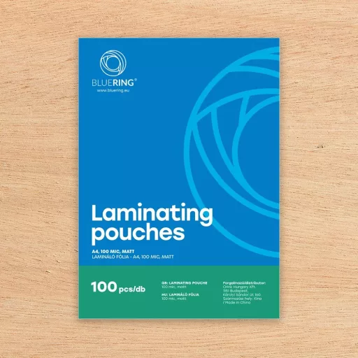 Lamináló fólia A4, 100 micron matt 100 db/doboz, Bluering® – Tonerklinika Debrecen