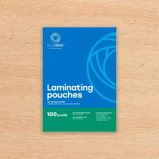 Lamináló fólia A5, 154x216mm, 100 micron 100 db/doboz, Bluering® – Tonerklinika Debrecen