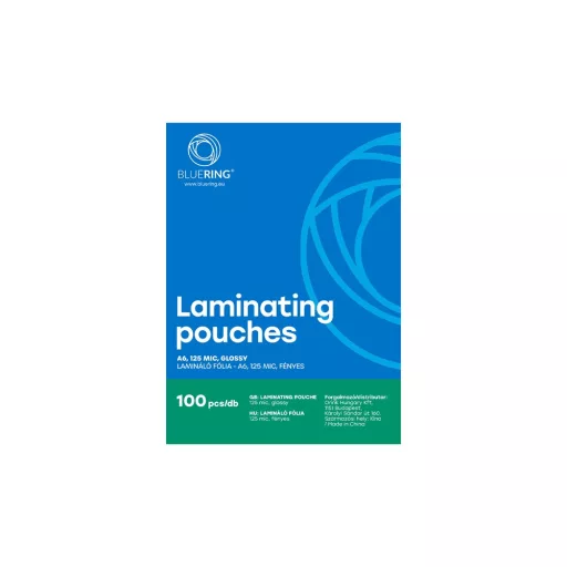 Lamináló fólia A6, 125 micron 100 db/doboz, Bluering® – Tonerklinika Debrecen