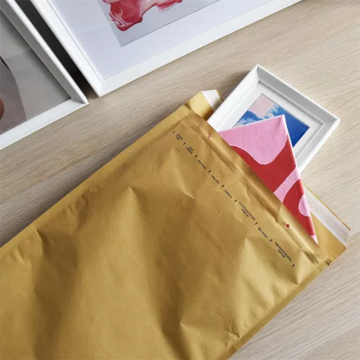 Légpárnás tasak 19/I szilikon külső méret 320x455mm, belső méret 300x445mm, Bluering® barna – Tonerklinika Debrecen