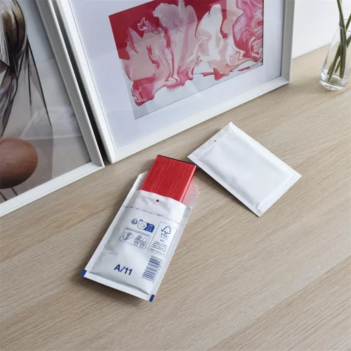 Légpárnás tasak 11/A szilikon külső méret 120x175mm, belső méret 100x165mm, Bluering® fehér – Tonerklinika Debrecen