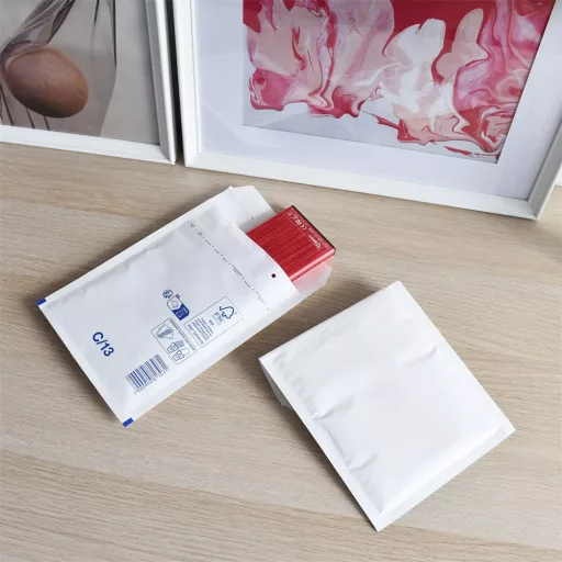 Légpárnás tasak 13/C szilikon külső méret 170x225mm, belső méret 150x215mm, Bluering® fehér – Tonerklinika Debrecen