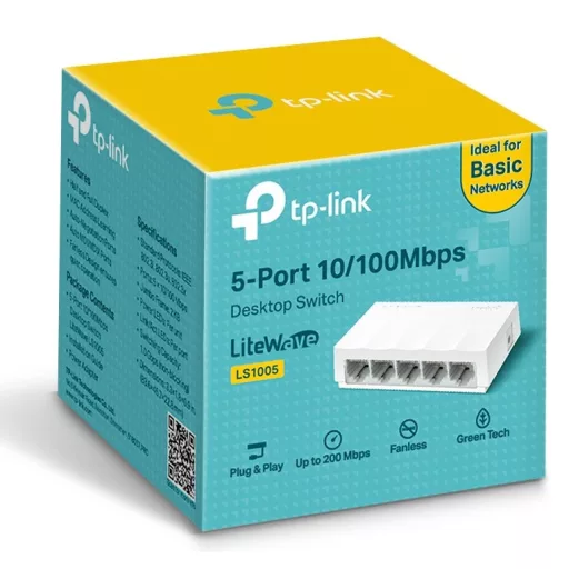 TP-LINK SWITCH LS1005 5-Port 10/100Mbps Desktop