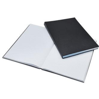 Beírókönyv A4, 200lap fekete PVC borító, Bluering® kockás – Tonerklinika Debrecen