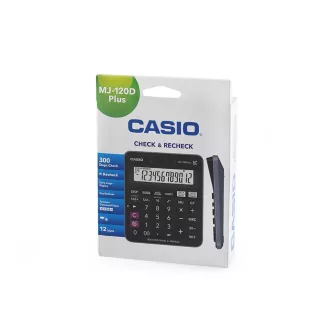 Számológép asztali 12 digit nagy, döntött kijelző Casio MJ 120 D PLUS fekete – Tonerklinika Debrecen