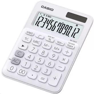Számológép asztali 12 digit nagy kijelző Casio MS 20 UC fehér – Tonerklinika Debrecen