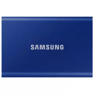 SAMSUNG SSD Külső, 1TB, T7, Indigó Kék, USB 3.2