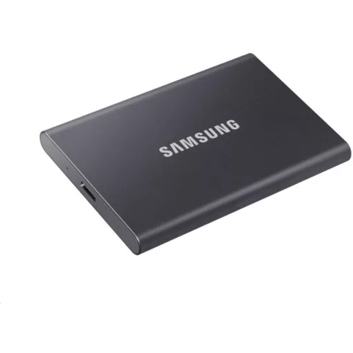 SAMSUNG SSD Külső, 2TB, T7, Titán Szürke, USB 3.2