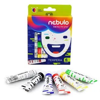 Tempera készlet, 12ml, Nebulo 6 klf. szín – Tonerklinika Debrecen