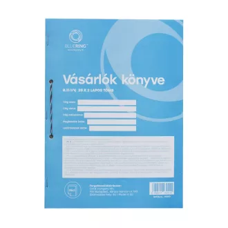 Vásárlók könyve A4, álló 25x2lapos B.11-1/V/UJ Bluering® – Tonerklinika Debrecen