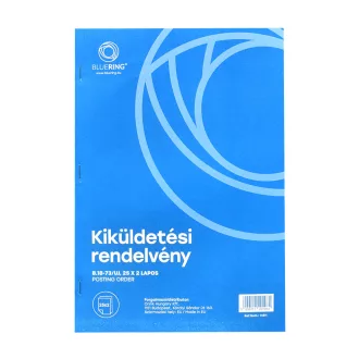 Kiküldetési rendelvény a hivatali, üzleti utazás költségtérítéshez A4, álló 25x2lapos B.18-73/UJ Bluering® – Tonerklinika Debrecen