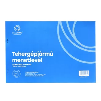 Tehergépjármű menetlevél A4, 100 lapos D.GEPJ.21/UJ Bluering® – Tonerklinika Debrecen