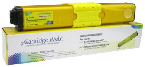 Utángyártott OKI C510/C530 Toner Yellow 5.000 oldal kapacitás CartridgeWeb