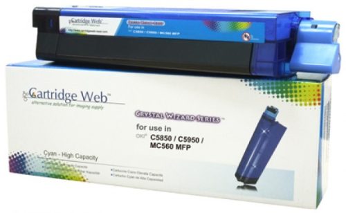 Utángyártott OKI C5850/C5950 Toner Cyan 6.000 oldal kapacitás CartridgeWeb