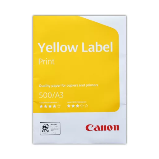 Másolópapír A3, 80g, Canon Yellow Label 500ív/csomag, – Tonerklinika Debrecen