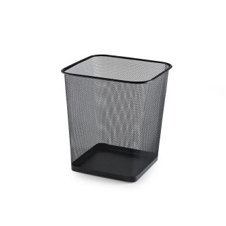 Fémhálós papírkosár szögletes Bluering® fekete – Tonerklinika Debrecen