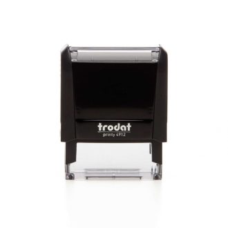 Trodat 4912 Fekete Bélyegző lenyomattal együtt