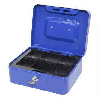 Pénzkazetta fém 20x8,5x16 cm közepes Bluering® kék – Tonerklinika Debrecen