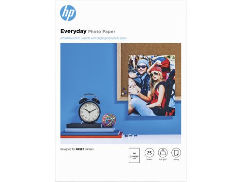 HP A/4 fényes Fotópapír 25lap 200g (Eredeti)