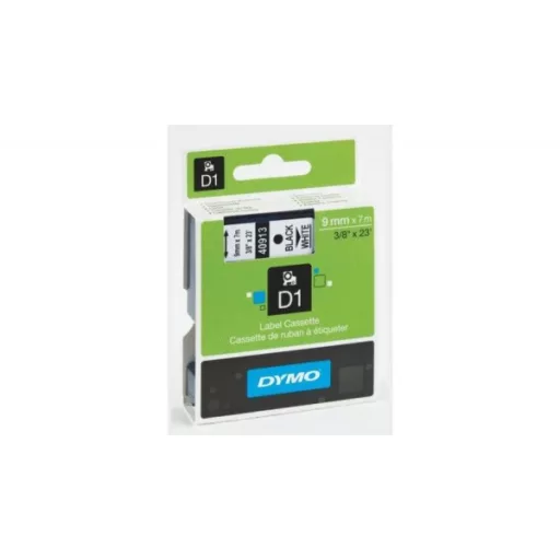 DYMO D1 40913 f.szalag 9mm x 7m fehér-fekete (Eredeti)