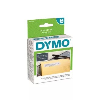 Etikett Dymo LW nyomtatóhoz 25x54mm 500 db etikett/doboz Original fehér – Tonerklinika Debrecen