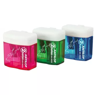 Hegyező 2 lyukú műanyag tartályos Antilop SH-5022 – Tonerklinika Debrecen