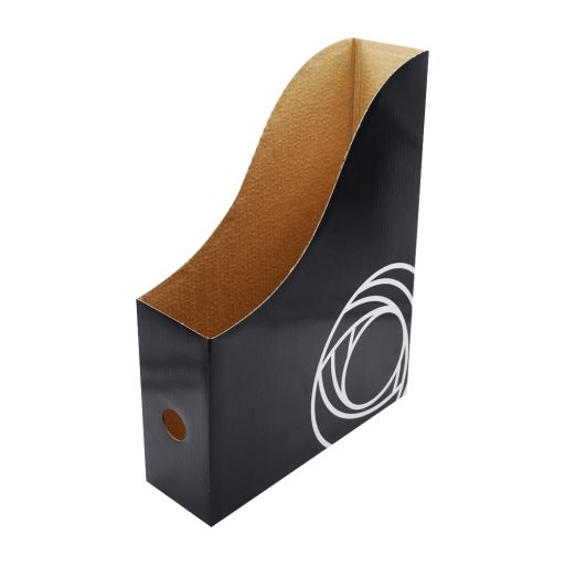 Iratpapucs 8cm, mikrohullámú karton Bluering®, fekete – Tonerklinika Debrecen