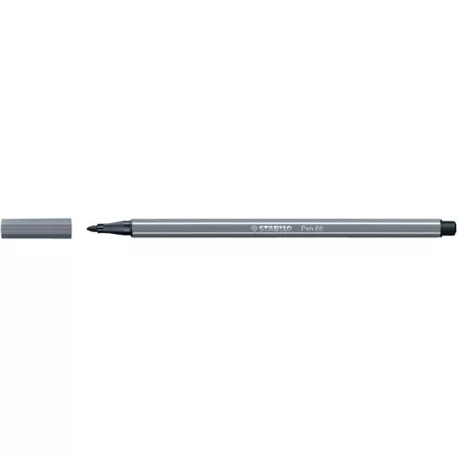 Rostirón, filctoll 1mm, M STABILO Pen 68 sötétszürke – Tonerklinika Debrecen