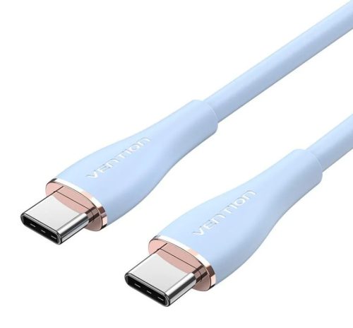 Vention USB-C 2.0/M -> USB-C 2.0/M,  (5A,szilikon,kék), 1,5m, kábel